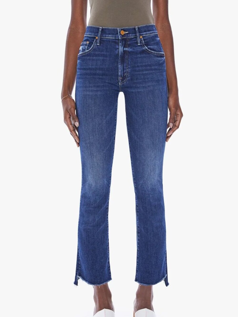 Mother The Insider Crop Step Fray In Teaming Up Size 25